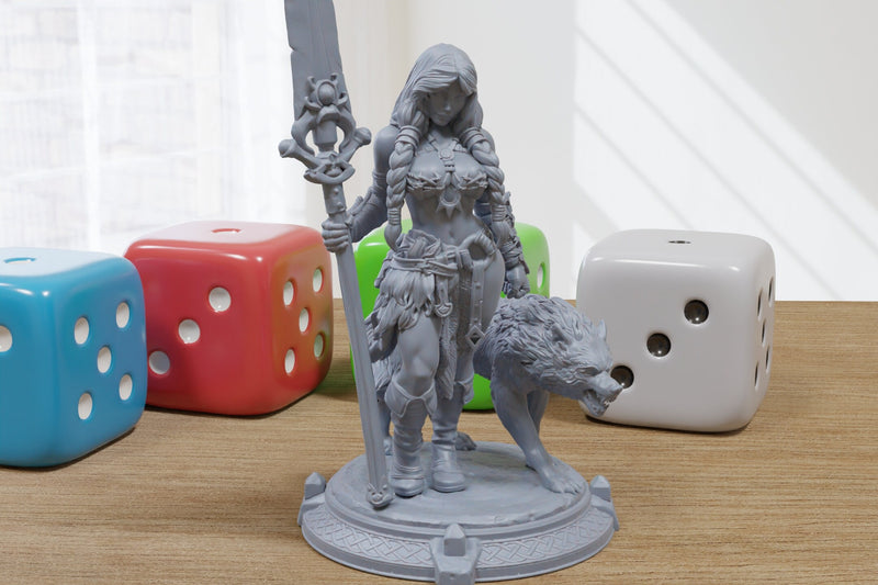 Alva Sexy Pin-Up - 3D Printed Minifigures for Fantasy Miniature Tabletop Games DND, Frostgrave 28mm / 32mm / 75mm