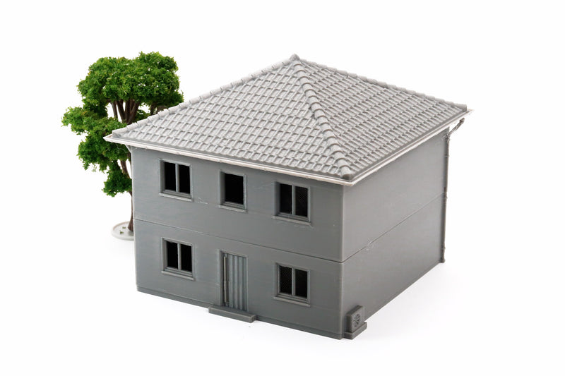 German Modern StadtVilla T1 - 3D Printed Terrain for Miniature Wargames and Model Railroad HO Era VI