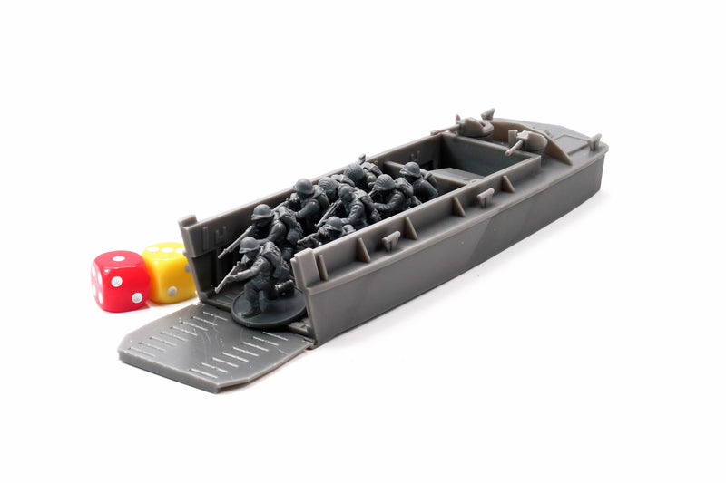 LCVP Higgins Infantry Landing Boat - 3D Resin Printed 28mm / 20mm / 15mm Miniature Tabletop Wargaming Combat Vehicle