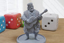 Male Musician - Medieval Townsfolk / Villagers - 3D Printed Minifigures for Tabletop Role Playing Miniature Games 28mm / 32mm Scale