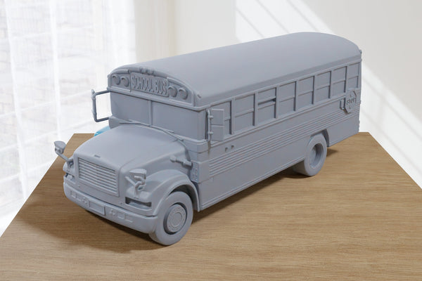 American Schoolbus - 3D Printed Vehicle for Miniature Tabletop Wargames TTRPG