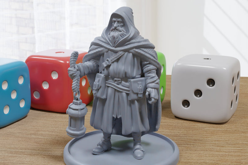 Cloak Clerk - Medieval Townsfolk / Villagers - 3D Printed Minifigures for Tabletop Role Playing Miniature Games 28mm / 32mm Scale