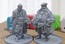 Tax Collectors - Medieval Townsfolk / Villagers - 3D Printed Minifigures for Tabletop Role Playing Miniature Games 28mm / 32mm Scale