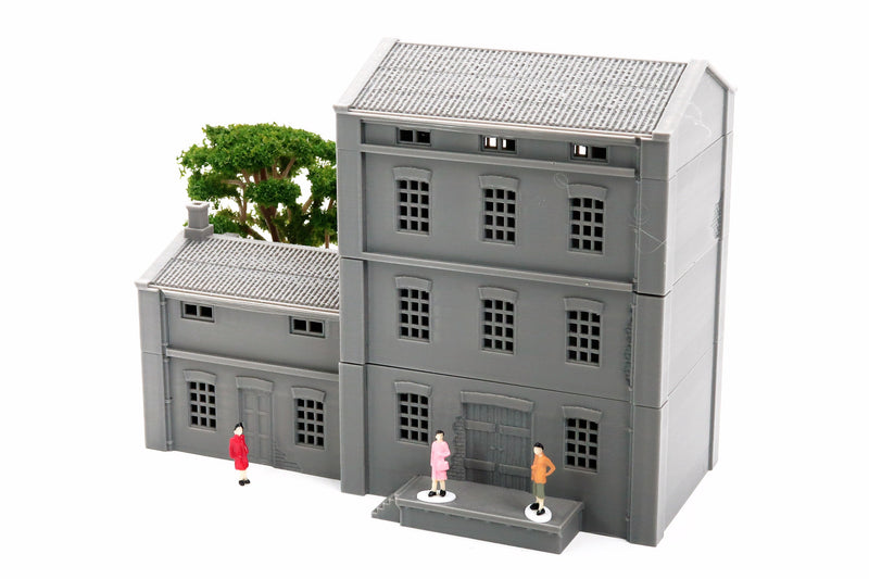 Industrial Building Mill - Tabletop Wargaming WW2 Terrain | Miniature 3D Printed Model | Zona Alfa - Flames of War - Chain of Command