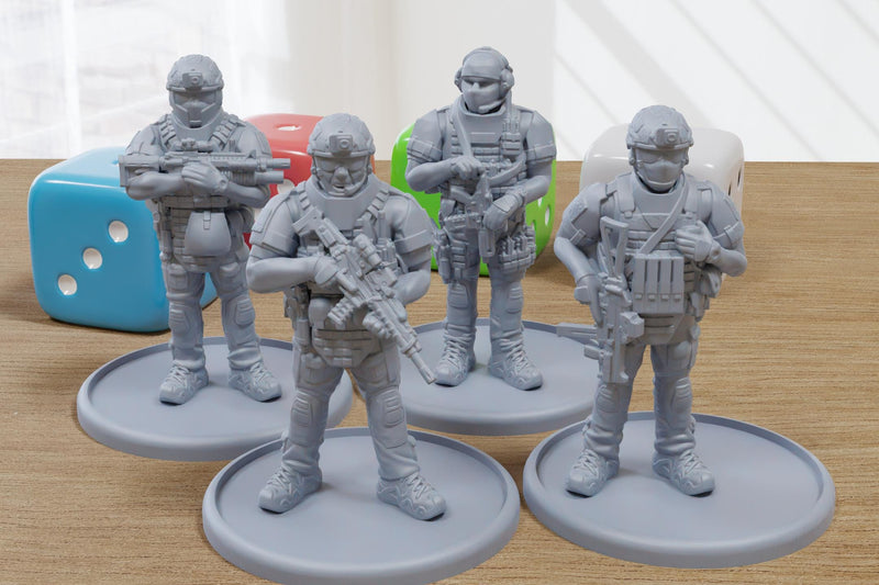 Octopods North America Western Europe - 3D Printed Minifigures for Modern Tabletop Wargaming 28mm / 32mm Scale