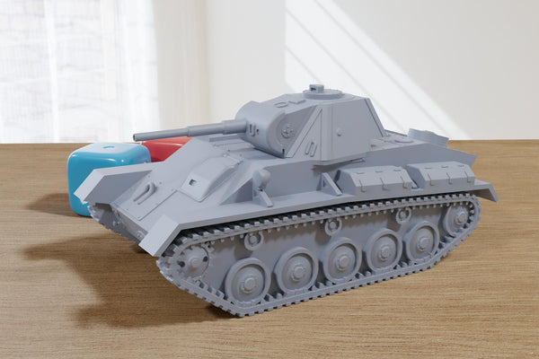 T-70 Soviet Light Tank - 3D Printed Miniature Wargaming Combat Vehicle - 28mm / 20mm / 15mm Scale