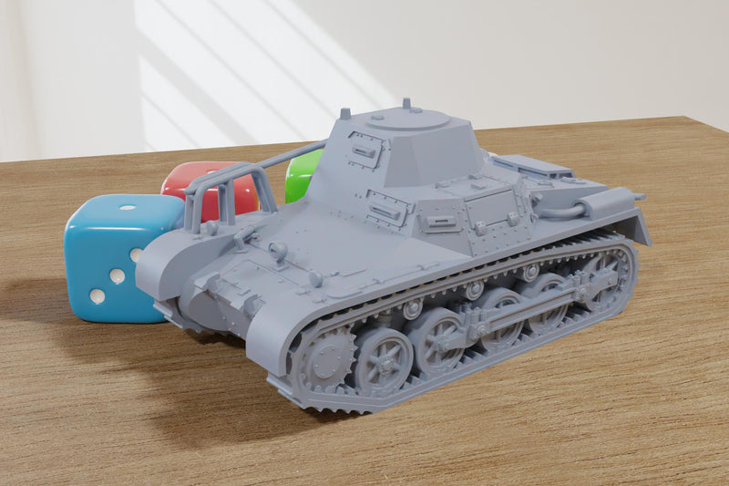 Befehlswagen 1 Command Tank (Spanish Civil War) - 3D Printed Miniature Wargaming Combat Vehicle - 28mm / 20mm / 15mm Scale