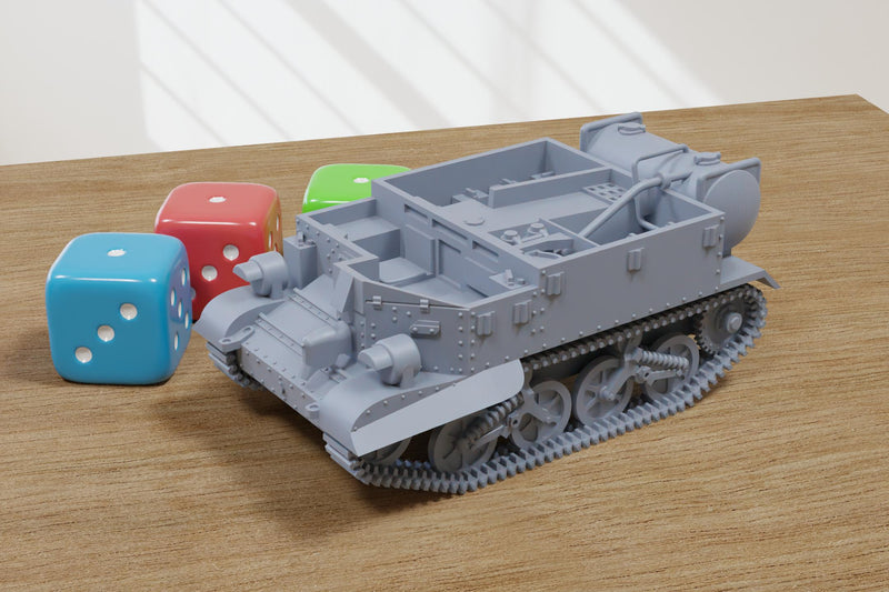 Carrier Mk.I Wasp Mk.IIC (Canadian) - 3D Printed Miniature Wargaming Combat Vehicle - 28mm / 20mm / 15mm Scale