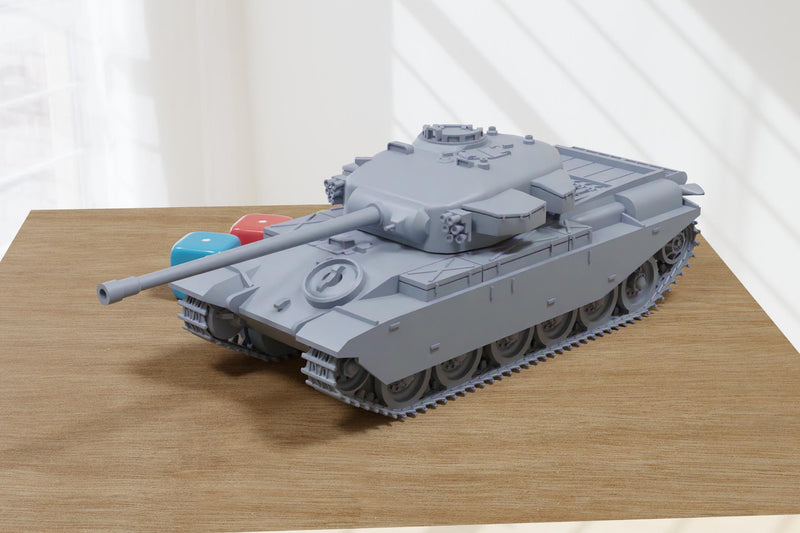 Centurion Tank Mk.3 (Korean War) - 3D Printed Miniature Wargaming Combat Vehicle - 28mm / 20mm / 15mm Scale