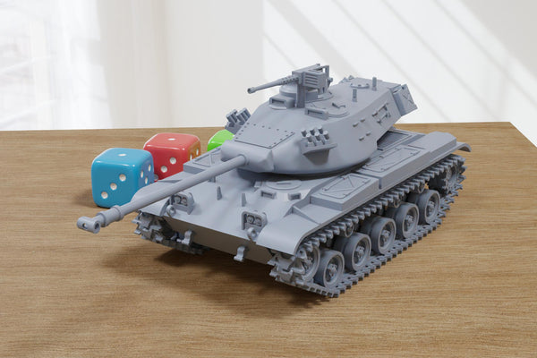 Light Tank M41 Walker Bulldog (Korean War) - 3D Printed Miniature Wargaming Combat Vehicle - 28mm / 20mm / 15mm Scale