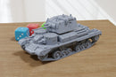 Cruiser Tank A9 Mark I - 3D Printed Miniature Wargaming Combat Vehicle - 28mm / 20mm / 15mm Scale