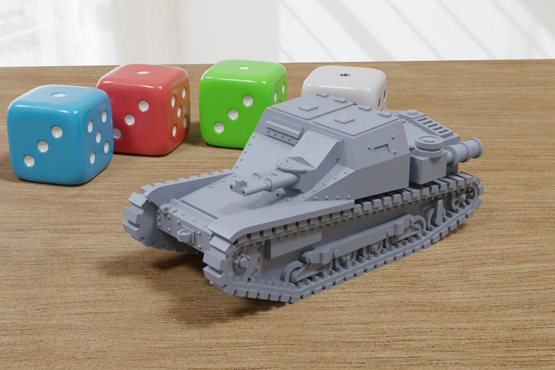 Caro Veloce L3.33 (C.V.L 3-33.II serie) - 3D Printed Miniature Wargaming Combat Vehicle - 28mm / 20mm / 15mm Scale