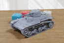 Type 97 Te-Ke Tankette Light Tank - 3D Printed Miniature Wargaming Combat Vehicle - 28mm / 20mm / 15mm Scale