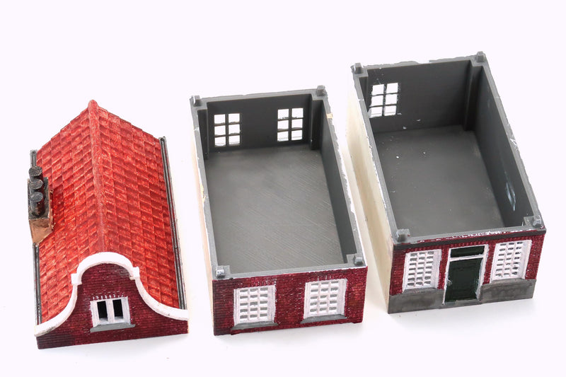 Dutch Canalhouse Delft Set - 3D Printed Miniature Wargaming Terrain 28mm / 20mm / 15mm Scale