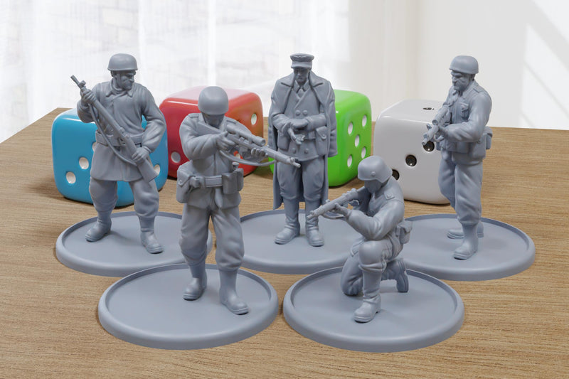 German Guards Alpha - Modern / Historical Wargaming Miniatures for Tabletop RPG - 28mm / 32mm Scale Minifigures