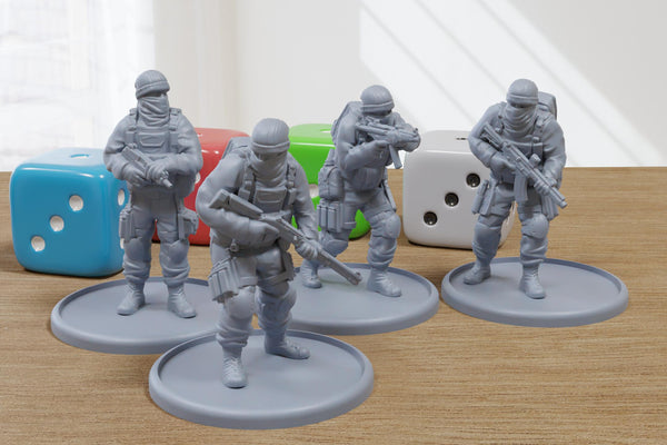 Rogue Element Opertives - 3D Printed - 28mm Scale - Miniature Wargaming Minifigures - Tabletop Wargames