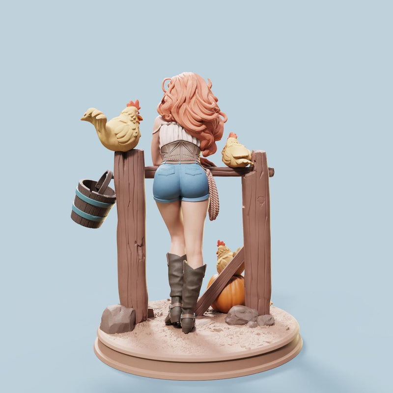 Narissa Sexy Pin-Up Fan Art - SFW - NSFW - 3D Printed Minifigure for Fantasy Miniature Tabletop Games - 32mm & 75mm Scale