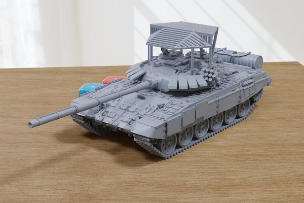 T-72B3 Obr 2011 Soviet Main Battle Tank - 3D Printed Miniature Tabletop Wargaming Combat Vehicle 28mm / 15mm Scale