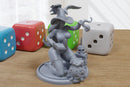 Kneeling Witch - Sexy Pin-Up Fan Art - 3D Printed Miniature Figure - 32mm / 75mm Scale - Garage Kit
