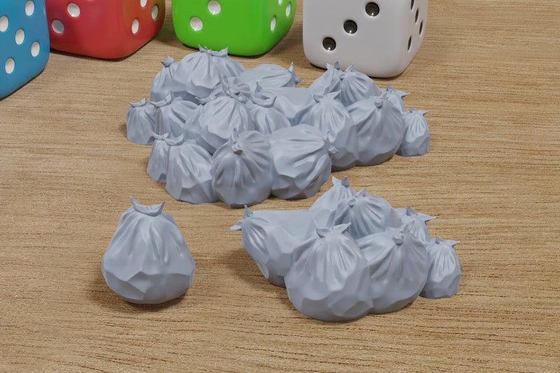 Trash Bags - Miniature Tabletop Wargaming - 3D Printed Terrain Scatter