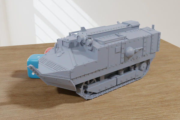 Schneider CA-1 (France) WW1 Tank - 3D Printed Miniature Wargaming Combat Vehicle - 28mm / 20mm / 15mm Scale