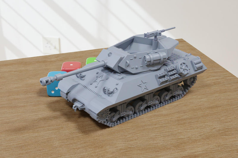 17 Pdr SP Achilles Tank- 3D Printed Miniature Wargaming Combat Vehicle - 28mm / 20mm / 15mm Scale