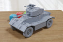 AEC Mk.III Armored Car - 3D Printed Miniature Wargaming Combat Vehicle - 28mm / 20mm / 15mm Scale