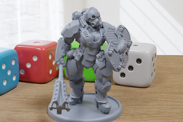 Breachers Brute - 3D Printed Proxy Minifigures for Sci-fi Miniature Tabletop Games like Stargrave and Five Parsecs from Home