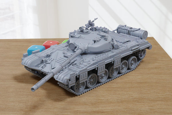 T-72 Ural Soviet Main Battle Tank - 3D Printed Miniature Tabletop Wargaming Combat Vehicle 28mm / 15mm Scale