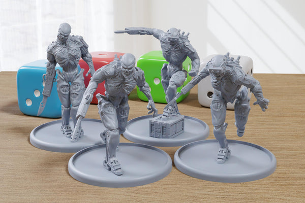 Fusion Breed - 3D Printed Mini - Cyberpunk / Sci-Fi - Tabletop Miniature Wargaming - 28mm / 32mm Scale Minifigures