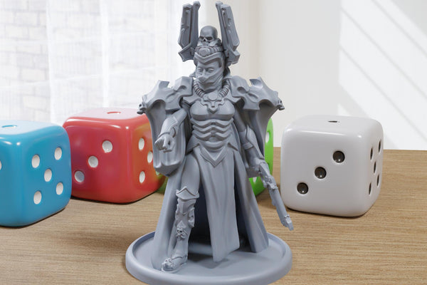 Reaping Mistress Corpse Reapers - 3D Printed Proxy Minifigure for Sci-fi Miniature Tabletop Games like Stargrave and Five Parsecs from Home