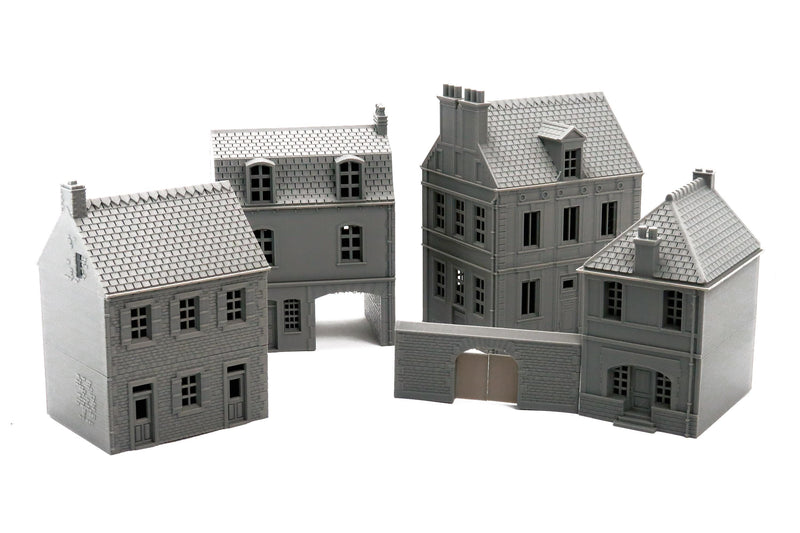 Normandy French Town Set Volume 4 - 3D Printed Miniature Wargaming Terrain 28mm / 20mm / 15mm Scale