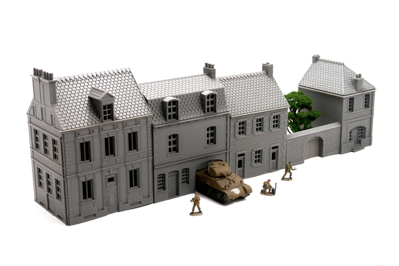 Normandy French Town Set Volume 4 - 3D Printed Miniature Wargaming Terrain 28mm / 20mm / 15mm Scale