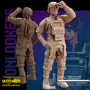 Ryan Brooks - 3D Printed Mini - Cyberpunk / Sci-Fi - Tabletop Miniature Wargaming - 28mm / 32mm Scale Minifigures