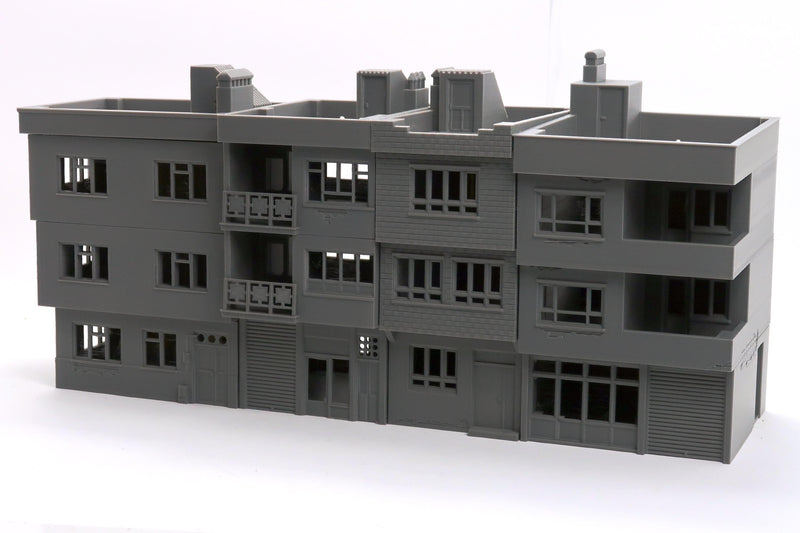 Modern Middle East Urban Buildings - 3D Printed Miniature Wargaming Terrain in Various Scales