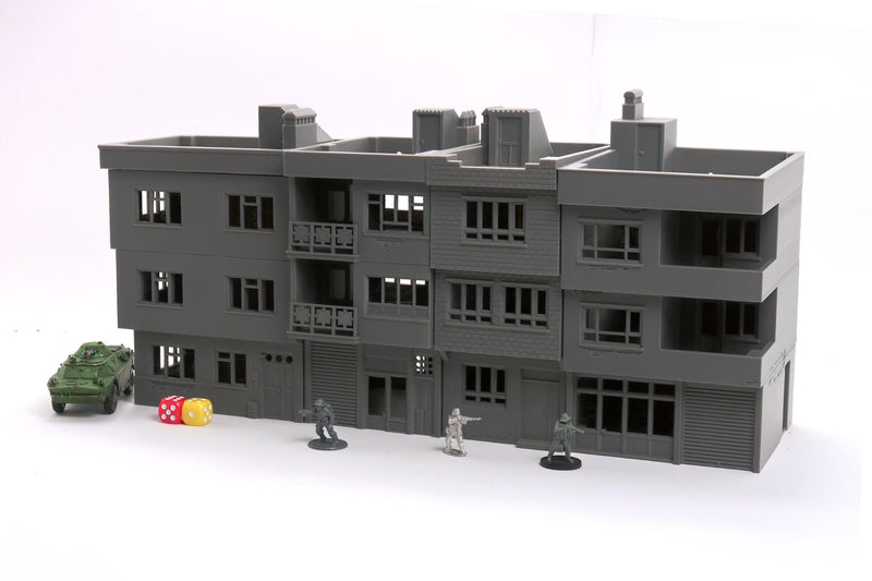 Modern Middle East Urban Buildings - 3D Printed Miniature Wargaming Terrain in Various Scales