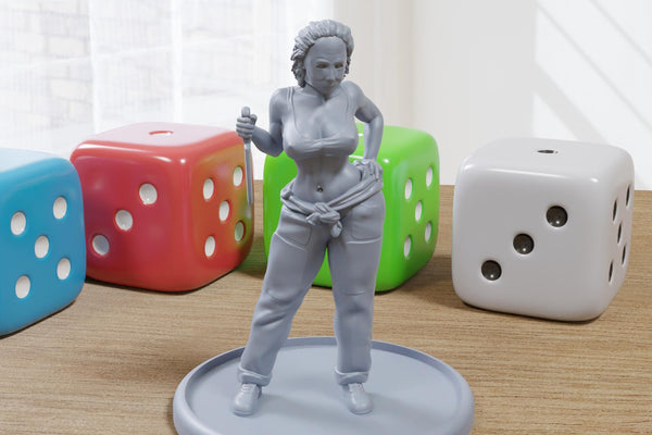 Michelle Myers - 3D Printed Minifigures for Fantasy Miniature Tabletop Games DND, Frostgrave 28mm / 32mm / 75mm