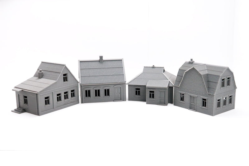 Ukrainian Village Set - 3D Printed Miniature Wargaming Terrains - Ideal for Zona Alfa and Modern Combat