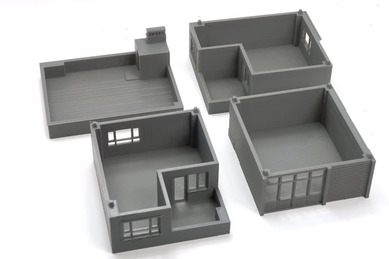 Modern Middle East Urban Buildings - 3D Printed Miniature Wargaming Terrain in Various Scales