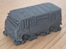 Wrecked Soviet Van - 3D Printed Vehicle for Miniature Tabletop Wargames TTRPG