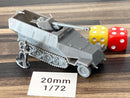SD.KFZ-251.22 Half-track German APC - 3D Resin Printed 28mm / 20mm / 15mm Miniature Tabletop Wargaming Vehicle