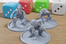 Gasmask Ghoul Zombies - 3D Printed Minifigures - Post Apocalyptic Miniature for Tabletop Wargames like Zona Alfa