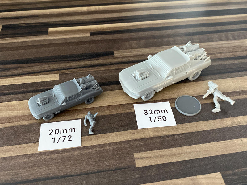 The Interceptor - 3D Printed Vehicle for Miniature Tabletop Wargames TTRPG