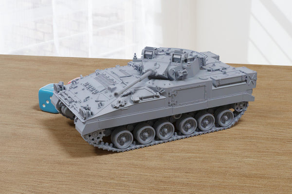 FV510 Warrior + Applique - British Army IFV - 3D Printed Miniature Tabletop Wargaming Combat Vehicle 28mm / 15mm Scale