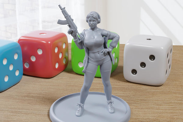 Beats & Bullets - 3D Printed Minifigures for Fantasy Miniature Tabletop Games DND, Frostgrave 28mm / 32mm / 75mm