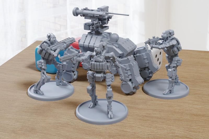 Advanced Drones - 3D Printed - 28mm Scale - Miniature Wargaming Minifigures - Tabletop Wargames