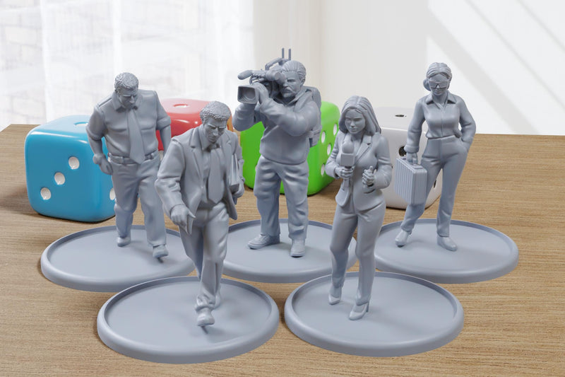 Civilians Set Volume 2 - 3D Printed - 28mm Scale - Miniature Wargaming Minifigures - Tabletop Wargames