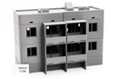 Soviet Apartments Block Type 2 - Zona Alfa / Cold War in the East - 3D Printed Miniature Wargaming Terrain 28mm / 20mm / 15mm Scale