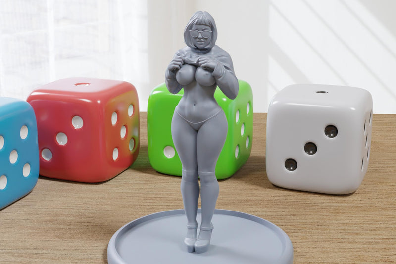 Nerdy by Nature - 3D Printed Minifigures for Fantasy Miniature Tabletop Games DND, Frostgrave 28mm / 32mm / 75mm