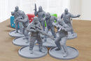 European Criminal Gang - 3D Printed Miniature Wargames Minifigures - 28mm / 32mm Scale